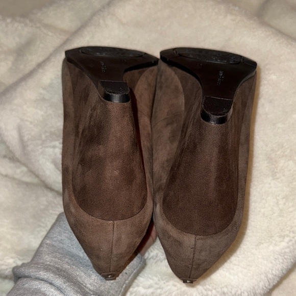 Easy Spirit Women's Taupe leather suede Wedge Shoes - Picture 6 of 7